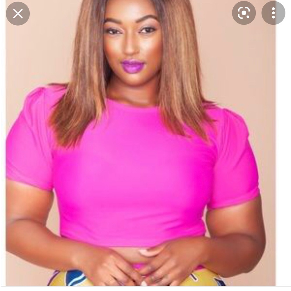 Rue 107 Pink Crop Top (multi sizes)